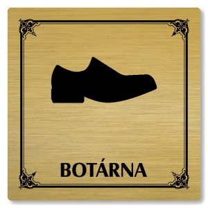 Botárna, 80x80mm, zlatá, Nebraska